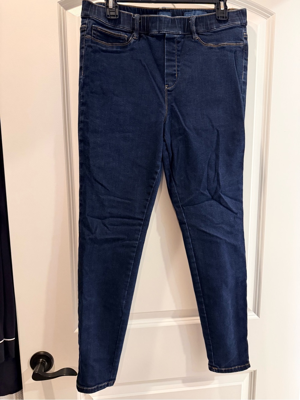 Like New - J Jill Denim Dark Wash Elastic Waist Jeggings Sz Med